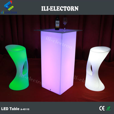 Moderne RGB-LED-Leuchten-Möbeltische mit wiederaufladbarer Lithiumbatterie