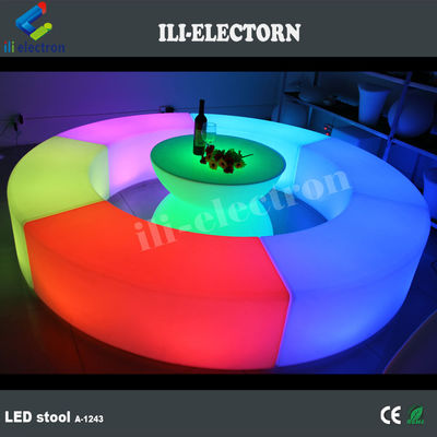 Farbwechselnde LED-Leuchten Möbel, wiederaufladbarer LED-Lounge Chair OEM
