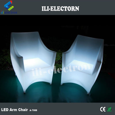 100% PE Plastik wiederaufladbare RGB beleuchtete Led-Sofa