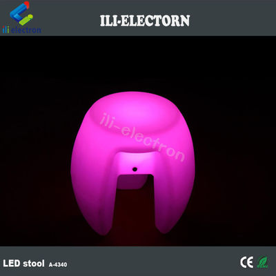 Farbenfrohe LED-Leuchten Möbel, Bar Stapel Beleuchtete Hocker wiederaufladbar