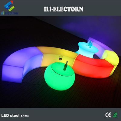 Farbwechselbare wiederaufladbare Led-Möbel mit Led-Banksitzungen