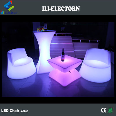 100% PE Kunststoff wiederaufladbar RGB beleuchtet Led Seepferdchen leuchtendes Deckstuhl