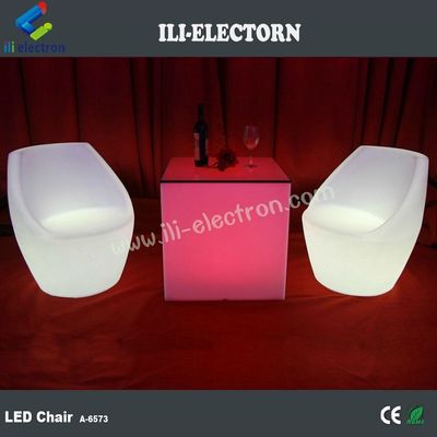 Multicolor glänzender tragbarer wiederaufladbarer LED-Beleuchtungsparty-Stuhl
