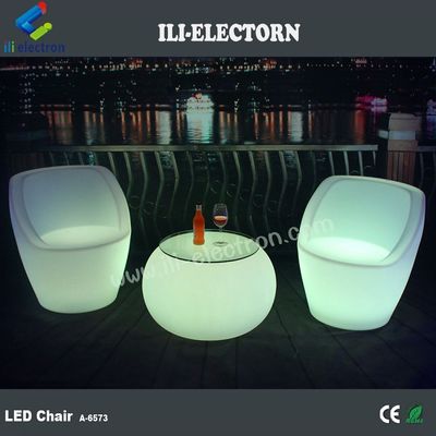 Multicolor glänzender tragbarer wiederaufladbarer LED-Beleuchtungsparty-Stuhl