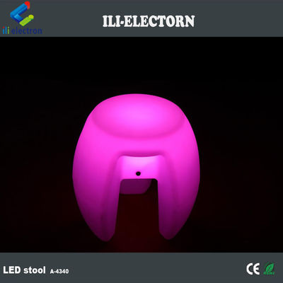 Beliebter Kunststoff-LED-Barhocker mit wiederaufladbarer Batterie