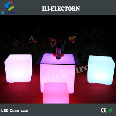 Solid LED Glow Cubes / Glowing Cube Stools Nebentisch / Beleuchtete Glow Accent Piece
