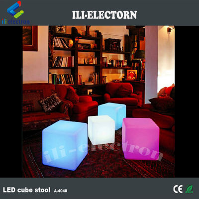 LED-Wiederaufladbare Kunststoffmöbel Außenmöbel LED-Kubenbeleuchtung