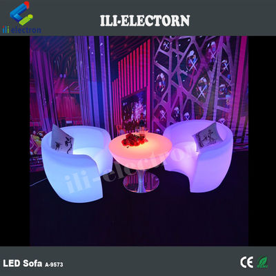 Gewerbliche PE Kunststoff LED-Leuchten Möbel, Beleuchtete LED-Lounge-Sofa