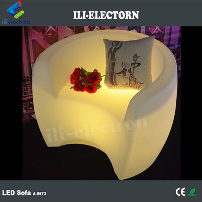 Gewerbliche PE Kunststoff LED-Leuchten Möbel, Beleuchtete LED-Lounge-Sofa