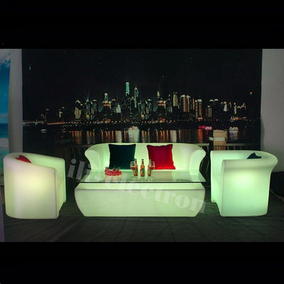 Kunststoff-LED-Sofa-Sofa-Lounge-Sofa zum Mieten