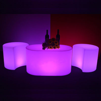 Gewerbliche LED-Glow-Möbel Stuhl PE Kunststoff für Bar
