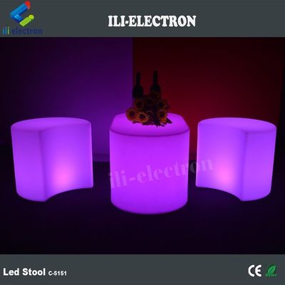 Gewerbliche LED-Glow-Möbel Stuhl PE Kunststoff für Bar