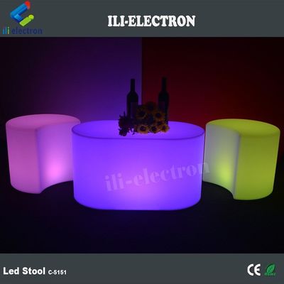 Gewerbliche LED-Glow-Möbel Stuhl PE Kunststoff für Bar