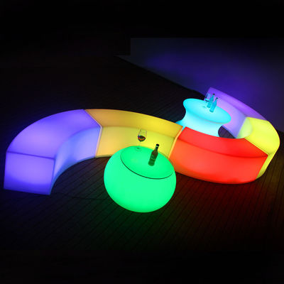 Fernbedienung klares Kunststoff-LED-Magie-Lichter Hocker Sitz