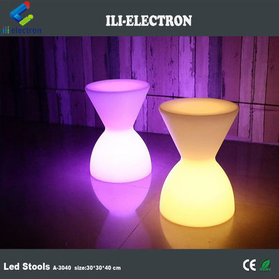 Fernbedienbare Kunststoff-LED-Barhocker