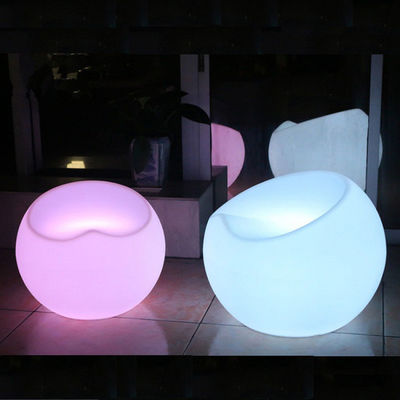 Kunststoff-LED-Barstuhl-Glanzhocker