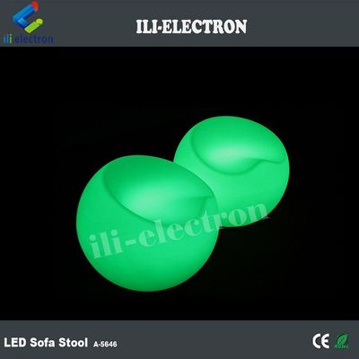 Kunststoff-LED-Barstuhl-Glanzhocker