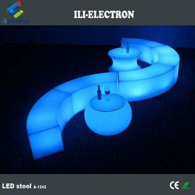 Gewerbliche gebogene LED-Bar-Möbel Stuhl für den Außengarten