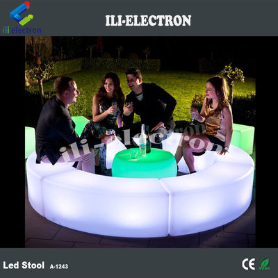 Gewerbliche gebogene LED-Bar-Möbel Stuhl für den Außengarten