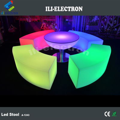 Gewerbliche gebogene LED-Bar-Möbel Stuhl für den Außengarten