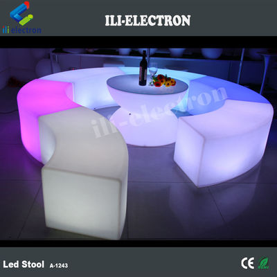 Gewerbliche gebogene LED-Bar-Möbel Stuhl für den Außengarten