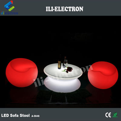 Modularer Farbwechsel Puff Chair Kunststoff Lounge Möbel Led Light Up Sofa