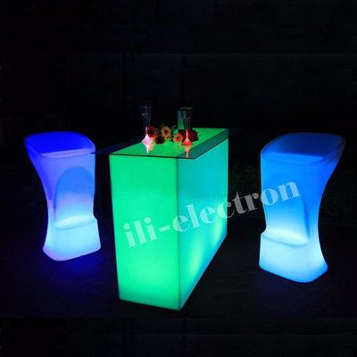 Neues Design Rechteck Beleuchtete Party führte Licht führte Cocktail-Tisch