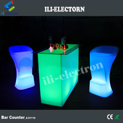 Neues Design Rechteck Beleuchtete Party führte Licht führte Cocktail-Tisch