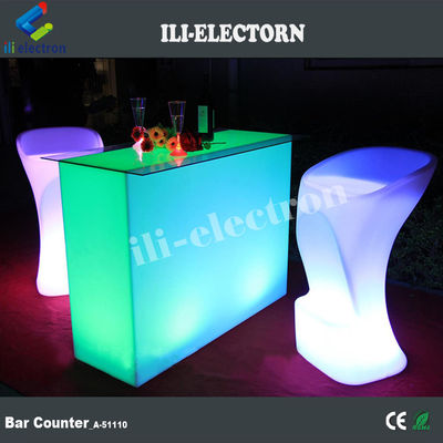 Neues Design Rechteck Beleuchtete Party führte Licht führte Cocktail-Tisch