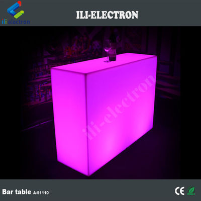 portable Kunststoff Led-Lichten Rechteck-Barmöbel