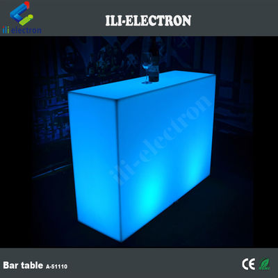 portable Kunststoff Led-Lichten Rechteck-Barmöbel