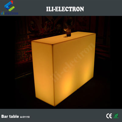 portable Kunststoff Led-Lichten Rechteck-Barmöbel