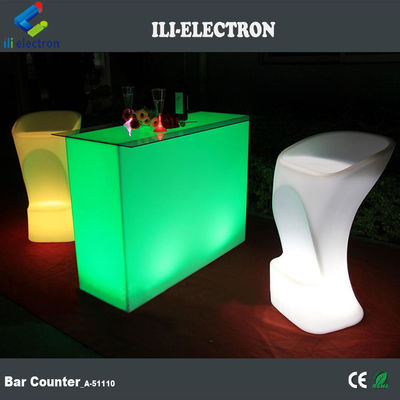 portable Kunststoff Led-Lichten Rechteck-Barmöbel