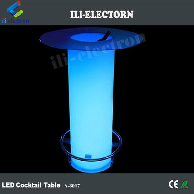 Hochglas-LED-Licht Cocktail-Tisch, beleuchteter Kaffeetisch mit Eisbehälter