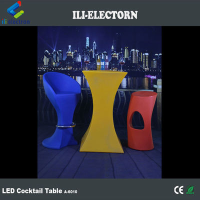 Hot Sale Moderne Party Veranstaltungen und Bar Gebraucht Fernbedienung Farbänder Dekorativ LED Quadrat Cocktail Tisch