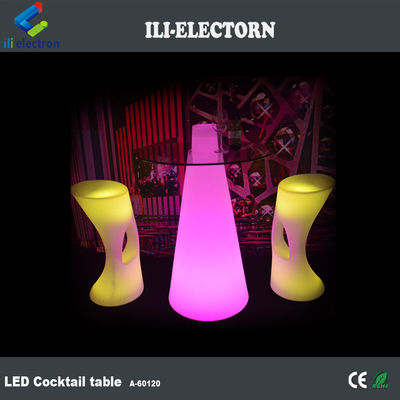 High-top RGB-Beleuchtung Bar Möbel führte Cocktail-Tisch