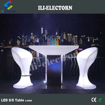 LED-Möbel Kunststoff glühender Bartisch für Hotelvilla