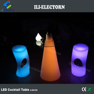 Taper Form Kunststoff Led-Tisch leuchtende Cocktail-Tisch