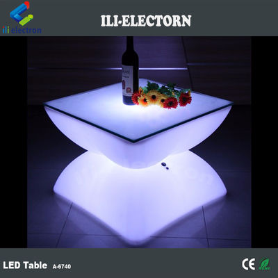 Licht-LED-Bartisch, Led-Kaffeetafel aus Kunststoff