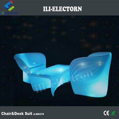 Beleuchtete moderne LED-Glow-Möbel, interaktiver LED-Tisch