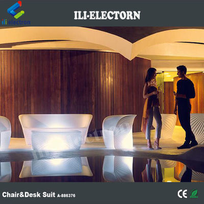 Beleuchtete moderne LED-Glow-Möbel, interaktiver LED-Tisch