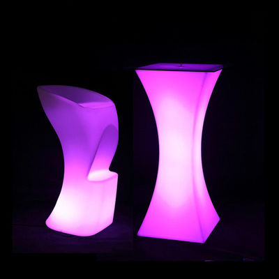 Quadratische LED-Licht Cocktail-Tisch beleuchtet Wasserdicht für die Hochzeit