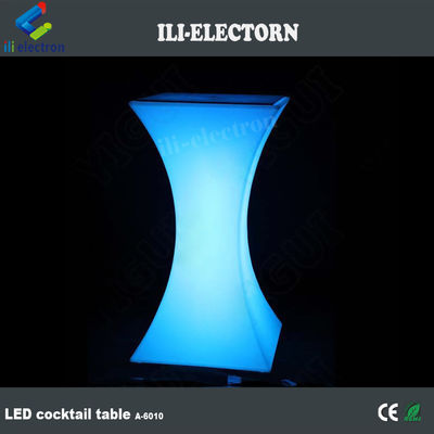 Quadratische LED-Licht Cocktail-Tisch beleuchtet Wasserdicht für die Hochzeit