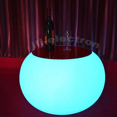 Aufladbare LED-Möbel Rundkaffeetafel für den Garten