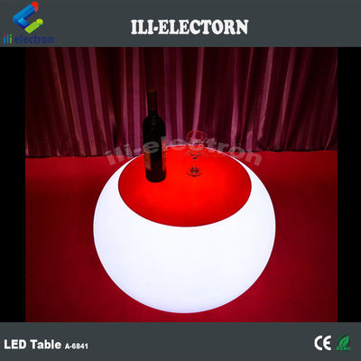 Aufladbare LED-Möbel Rundkaffeetafel für den Garten