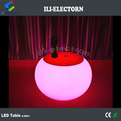 Aufladbare LED-Möbel Rundkaffeetafel für den Garten