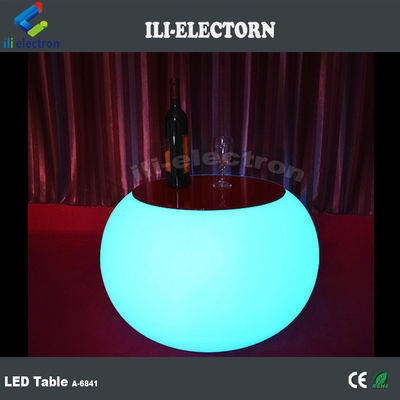 Aufladbare LED-Möbel Rundkaffeetafel für den Garten