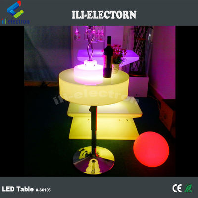 Kunststoff-LED-Licht Cocktail-Tisch, Licht-Up-Bar-Tisch 16 Farben Wechseln OEM