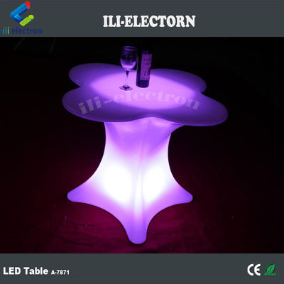 Blumenförmige LED-Glanzmöbel Kaffeetafel für den Handel