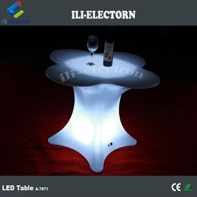 Blumenförmige LED-Glanzmöbel Kaffeetafel für den Handel